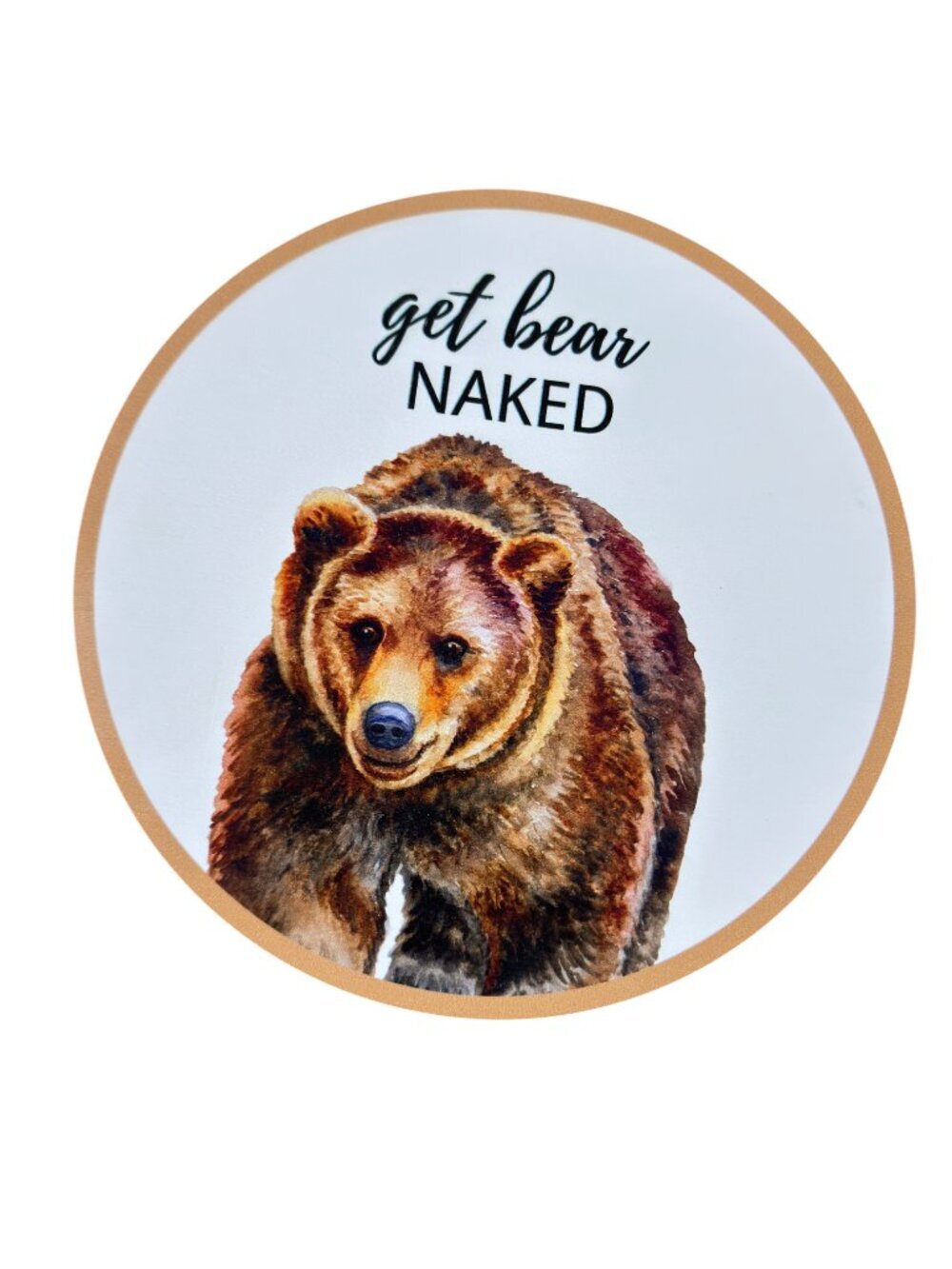 Funny Farmhouse Bathroom Wall Decor Set of 3 Cow - Bear - Moose Signs 9.75" - Picture 3 of 8